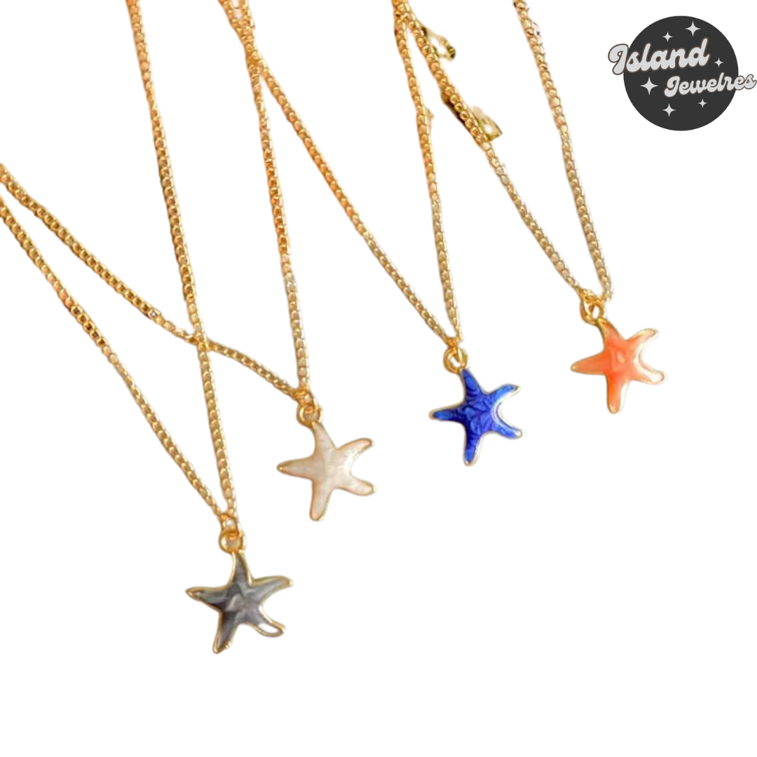 ✨ Island Jeweles Starfish Necklace - Make A Wish Collection 🌊