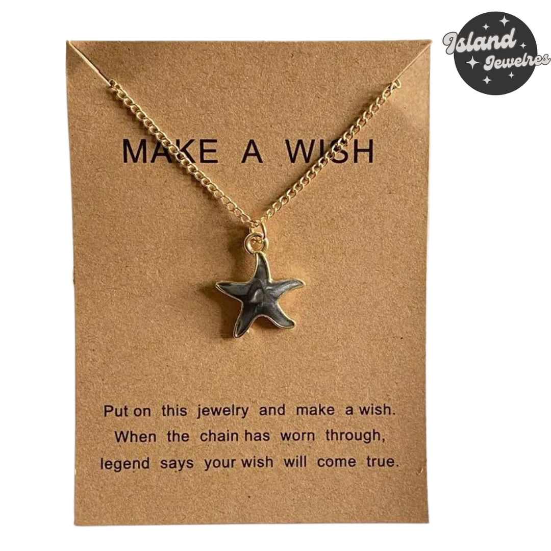 ✨ Island Jeweles Starfish Necklace - Make A Wish Collection 🌊