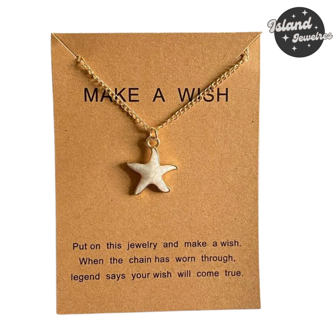 ✨ Island Jeweles Starfish Necklace - Make A Wish Collection 🌊