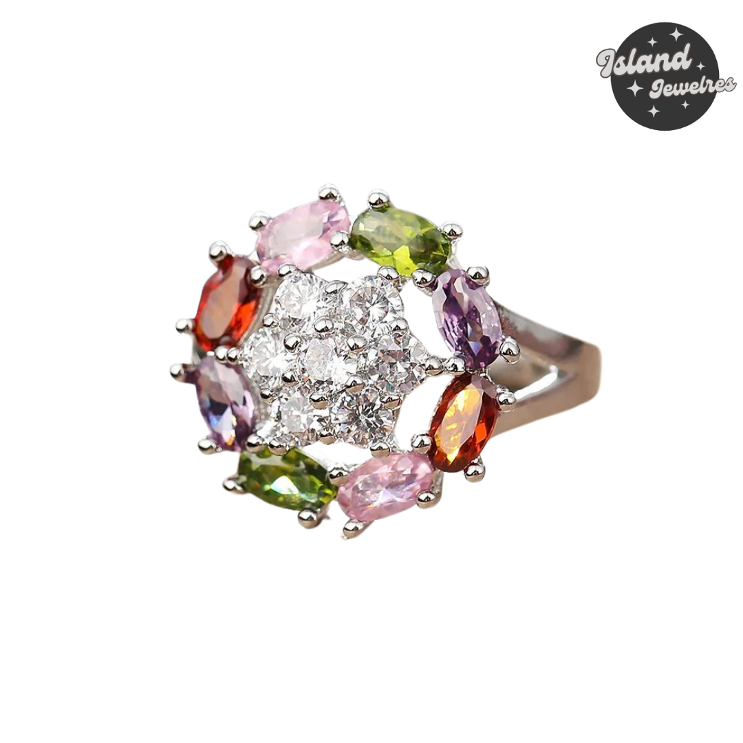 Island Jewelries: Vibrant Multi-Stone Cocktail Rings Collection